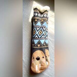 BNWT fuzzy Babba narwhal socks